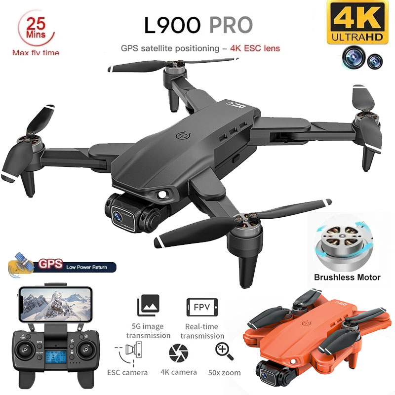 Drone Camera Lens - โดรน4K L900โปร GPS โดรน4K กล้อง HD