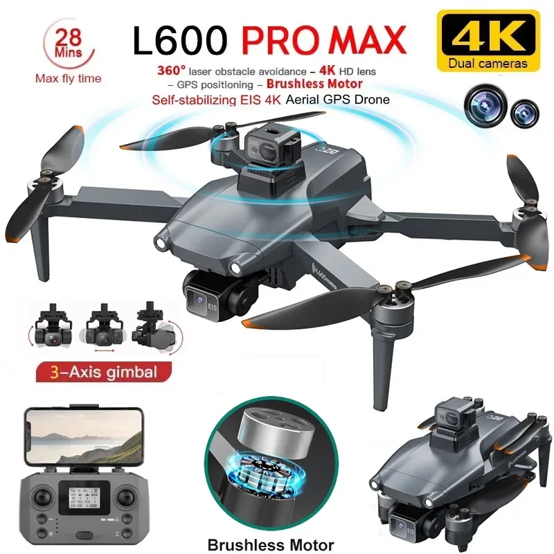 Drone Camera Lens - L600 PRO MAX GPS Drone Professional