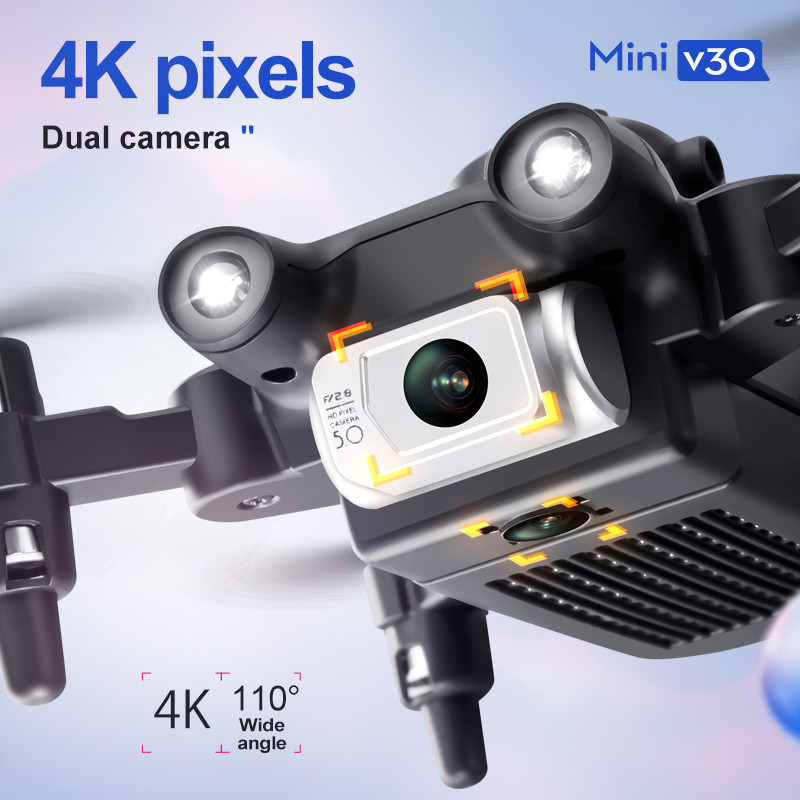 Mini V30 WiFi FPV Drone 4K HD  - Drone Camera Wide Angle บทวิจารณ์และราคา