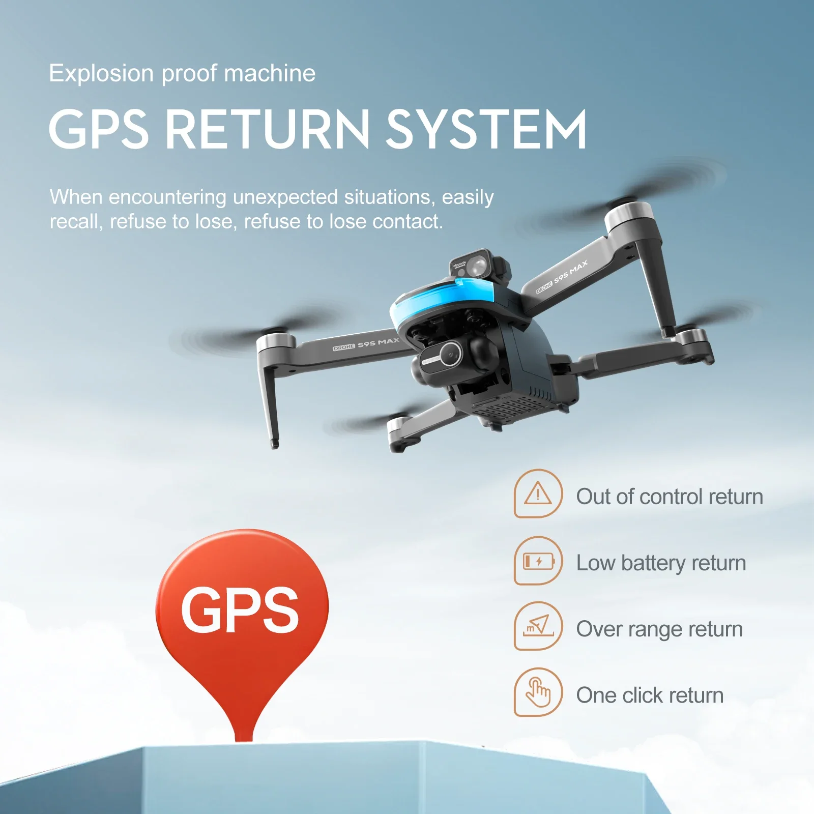 ใหม่S9S MAX MINI Drone 4K 2 แก - Drone Camera Lens บทวิจารณ์และราคา