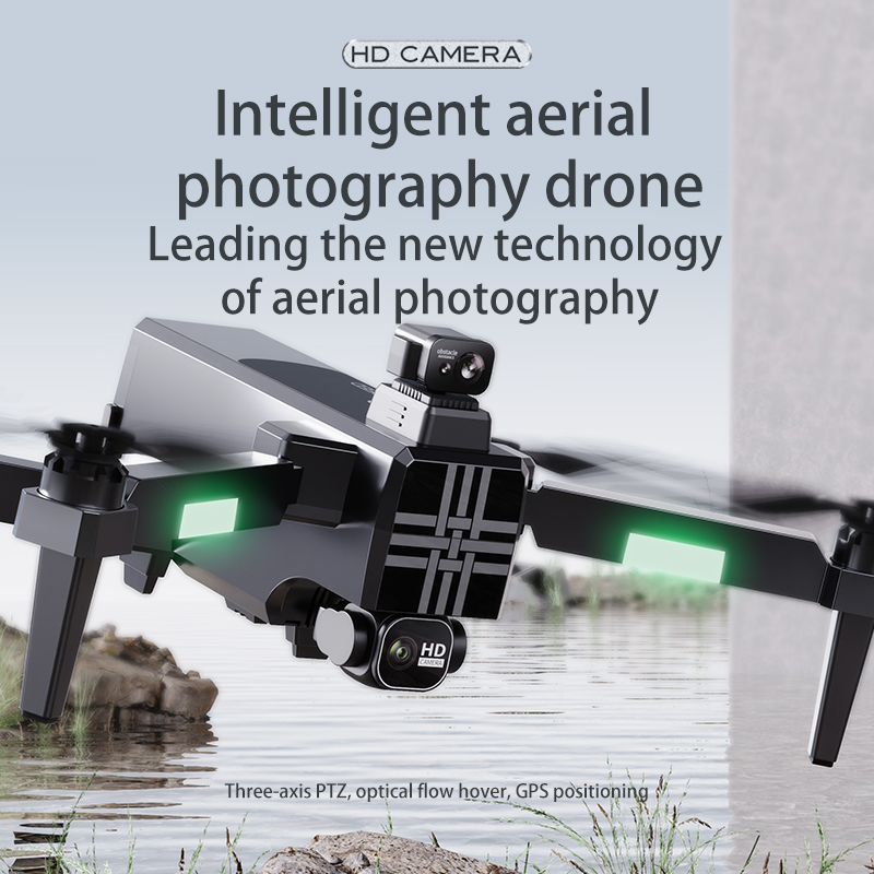 โดรน A380 4K HD สามแกนกันสั่นแ - Drone Camera Wide Angle บทวิจารณ์และราคา